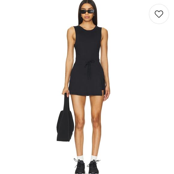 Free people  FP Movement Easy Does It Dress In Black revolve built in shorts L - Picture 1 of 9